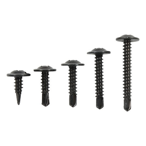 380Pcs Self Tapping Phillips Screws Kits #8 #10 Stainless Steel 410 With Box