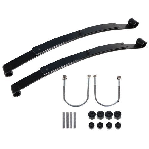 Heavy Duty Rear 2 Leaf Spring Kit With Bushing & Sleeves For EZGO RXV Golf Cart