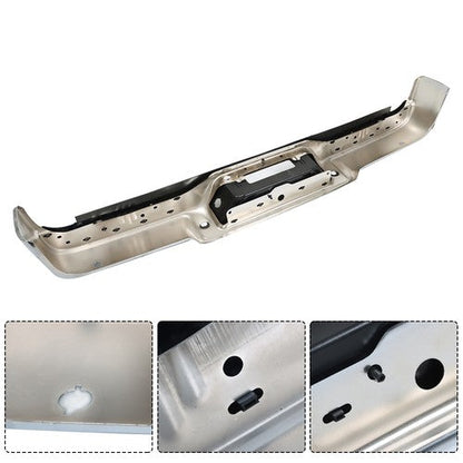 Rear Chrome Step Bumper Assembly For Ford F150 04-06 W/ Object Sensor Holes
