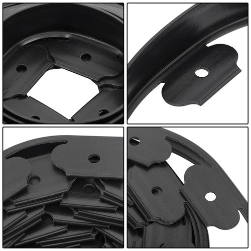 40FT Garden Edge Lawn Grass Stone Isolation Strip 16pcs Anchoring Spik US