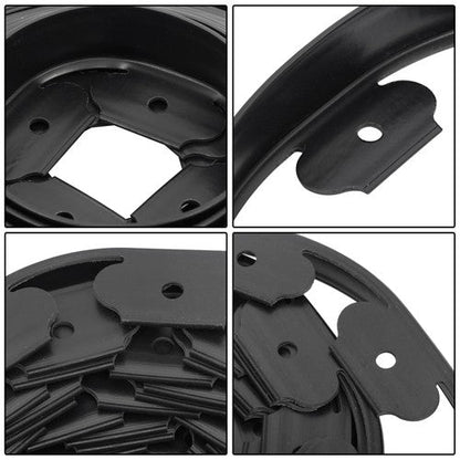 40FT Garden Edge Lawn Grass Stone Isolation Strip 16pcs Anchoring Spik US