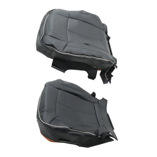 Black For Hummer H3 2006  2007-2010 Passenger Seat Cushion And Backrest Leather