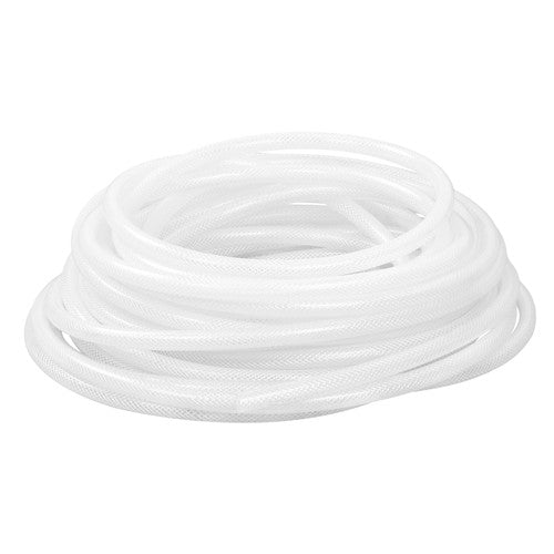 Plastic Vinyl Tubing 50 ft High Pressure Clear Braided Hose 1/4" ID × 7/16" OD