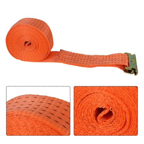 4PCS 15' E Track Ratchet Tie Down Strap Truck Trailer Enclosed Cargo Van Straps
