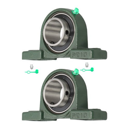 2 Pack UCP210-32 Pillow Block Mounted Ball Bearing 2" Bore Self Aligning New