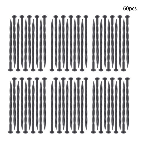Edging Nails Garden Anchoring Spikes 8 Inch 60 Pcs Plastic Spiral Landscape