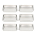 Table Pans 6 Pack 4 Inch Deep Restaurant Steam Table Pans Without Lid Full Size