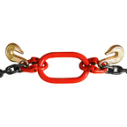 Steel G80 3/8" x 2' Trailer Tow Chain J Hook V-Type Grab Hook Wrecker Truck Tie