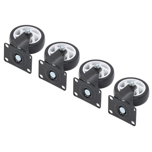 Heavy Duty 4-Inch Swivel Casters - Smooth Mobility, 1200lbs Max Load - 4 Pack