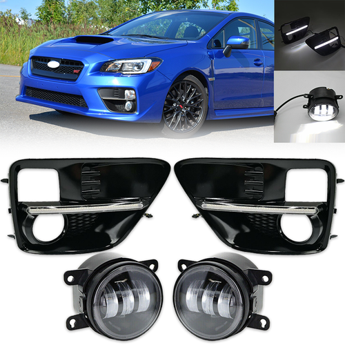2015-2017 Subaru WRX STI LED DRL Fog Light Bezel Kit