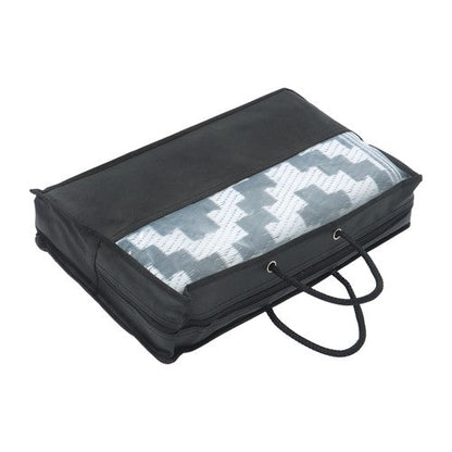 Black & White 4x6FT Waterproof Outdoor Rug Outdoor Carpet For Patio Backyard