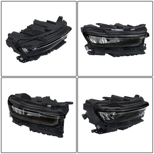 Headlight Replacement For Jeep Grand Cherokee 2021-2022 RH w/o Animation Black