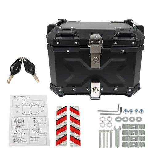 Motorcycle 36L Side Case Hard Saddlebag Aluminum & 45L Top Case Tail Box Luggage