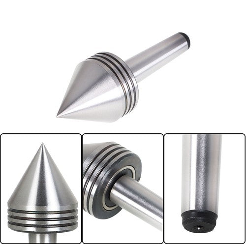 MT2 Rotary Live Center Shaft Morse Taper Heavy Duty Bearing Lathe Turning New