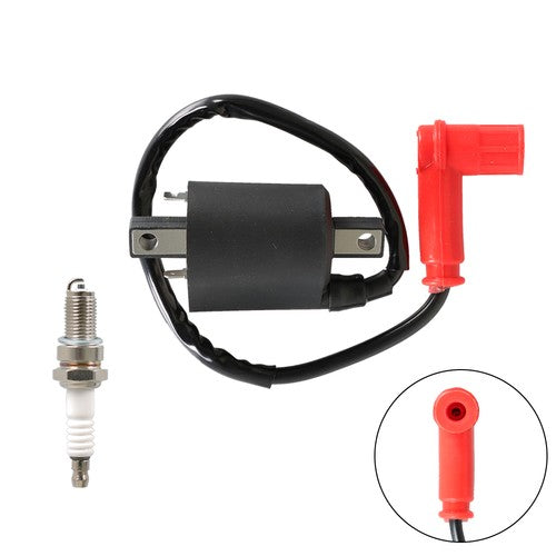 For Yamaha G2 1985-1991 G5 1990-1995 Gas Golf Cart Ignition Coil And Spark Plug