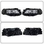 LH+RH Side Black Housing For Nissan Rogue 2021-2023 Headlights Replacement LED