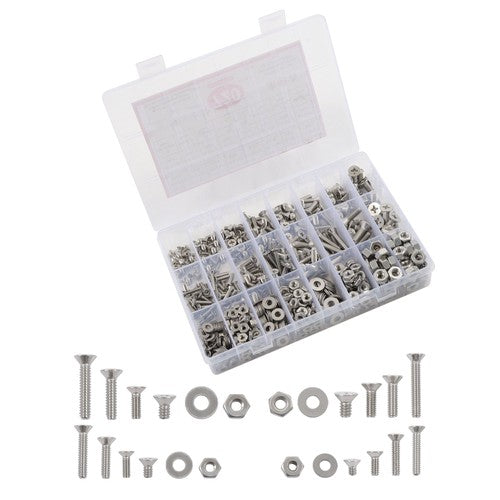 720pcs Nuts And Bolts Assortment Kit Machine Screws #6-32 #8-32 #10-24 #1/4-20