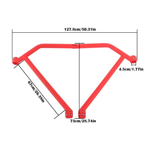 Rear Face Tripod Guard Bar Red 715004164 For Can Am Maverick X3
