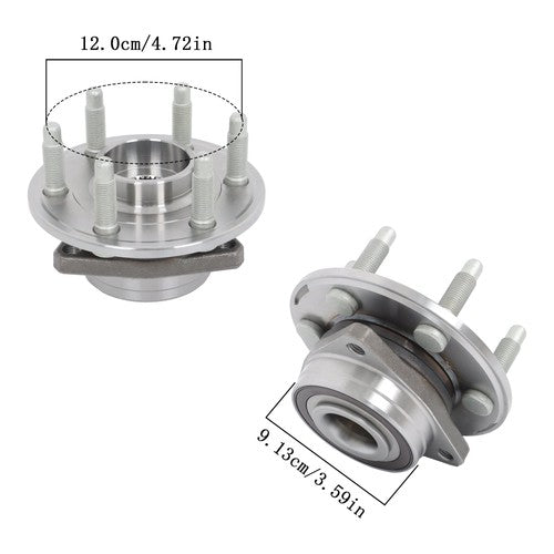 4pc Front Rear Wheel Bearing Hub Kit For Cadillac SRX 2010 2011 2012 2013-2016