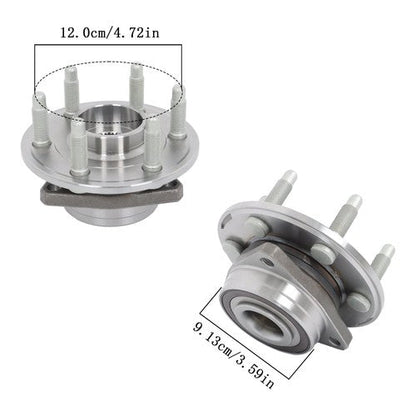 4pc Front Rear Wheel Bearing Hub Kit For Cadillac SRX 2010 2011 2012 2013-2016