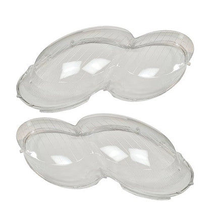 1 Pair Clear Front Headlight Lens Cover for Mercedes Benz W230 2003 2008