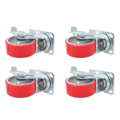 5"X 2" Heavy Duty Casters -Polyurethane Caster with Capacity up to 3200 LBS