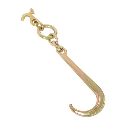 15 Inch G70 J Hook w/T-J Hook 5400 Lbs Working Load Limit Towing Hooks