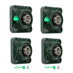 4pcs UCF202-10 Pillow Block Bearing 5/8" Bore 4-Bolt Self-Aligning Solid Base