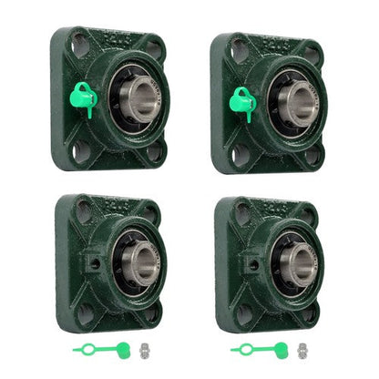 4pcs UCF202-10 Pillow Block Bearing 5/8" Bore 4-Bolt Self-Aligning Solid Base