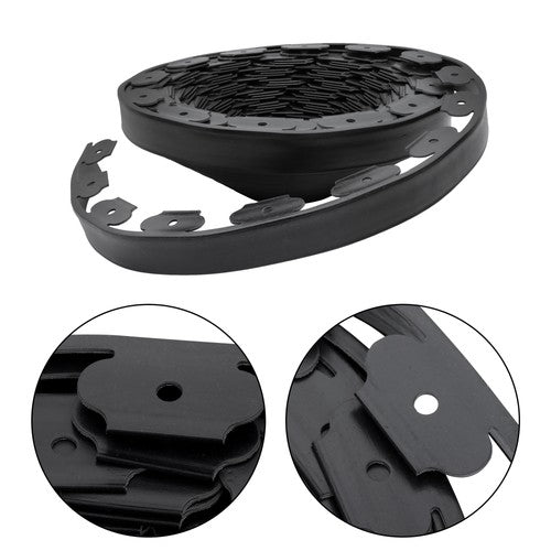 64pcs Anchoring Spik L-shaped 100FT Garden Edge Lawn Grass Stone Isolation Strip