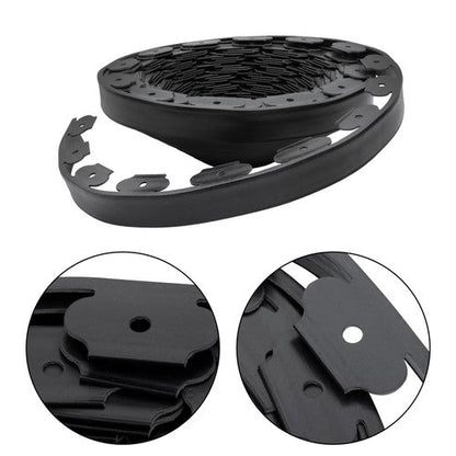 64pcs Anchoring Spik L-shaped 100FT Garden Edge Lawn Grass Stone Isolation Strip