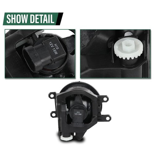 Front Halogen Fog Lights Lamps Pair for 2014-2018 for Toyota 4Runner for RAV4