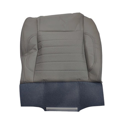 Left Driver Bottom Leather Seat Cover Gray for 2010 2014 for Ford Mustang GT