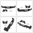For Toyota Tacoma 2016-2023 Powdercoated Black Rear Step Bumper W/o Sensor Holes