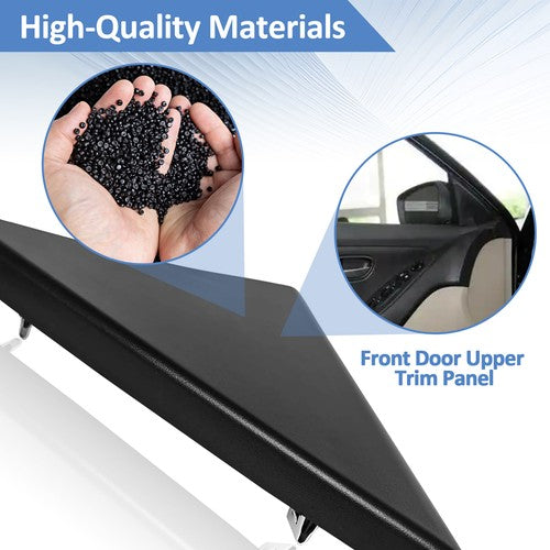 Interior Door Upper Trim Panel Pair for 2007-2014 for Chevrolet for Silverado
