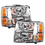 Left+Right Side Headlights For Chevy Silverado1500 2500 3500 2007-2014 Headlamps