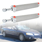 Silver 2x Convertible Top Hydraulic Cylinder fit for Chrysler Sebring 1996 -2006