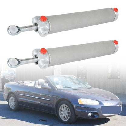 Silver 2x Convertible Top Hydraulic Cylinder fit for Chrysler Sebring 1996 -2006