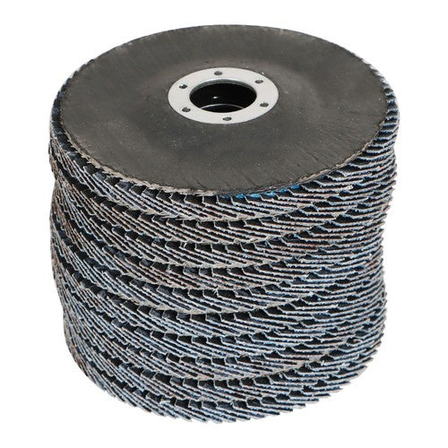 100 Pieces Premium Zirconia Flap Disc Sanding Grinding 4-1/2" X7/8" 40 Grit