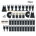 43 PCS Oscillating Saw Blades Multitool Kit for Wood/Metal/Plastics Cutting