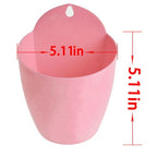 Pink Self-Watering Plant Flower Pot Wall Hanging Plastic Planter Garden 7 Pack