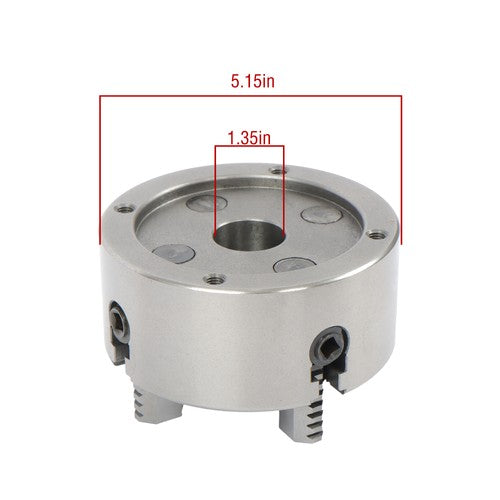 Reversible Jaw 5" 4-Jaw Lathe Chuck K72-125 - Independent Wood Turning