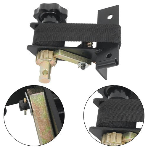 2 Pack 1.5" Wide x 7.5' Long Ladder Rack Ratchet Straps 1.4" Black Square Tube