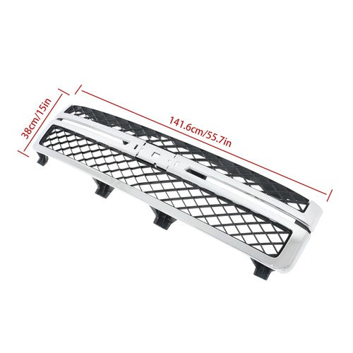 Front Bumper Grille Black Chrome For Chevy Silverado 2500HD 3500 HD 2011-14