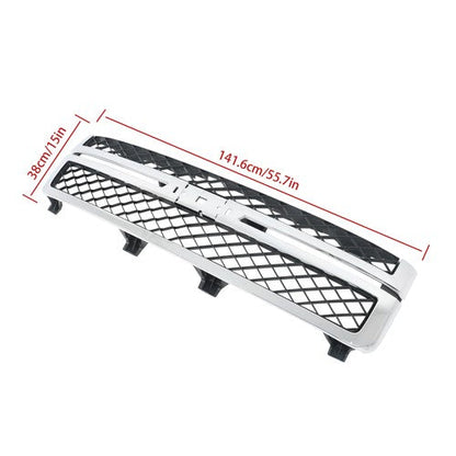 Front Bumper Grille Black Chrome For Chevy Silverado 2500HD 3500 HD 2011-14
