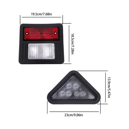 For Bobcat S150 S175 S250 S300 Front LED & Standard Rear Light Kit Compatible