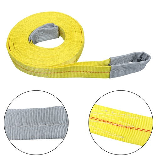 2 Pcs 20' x 2" Lifting Sling Straps 9400lbs Fracture Strength for Hoist, Truck
