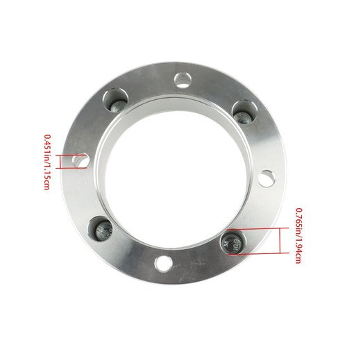 4X Wheel Spacers 4x156 2" 131mm M12x1.5 Silver For Polaris Ranger RZR 2013+