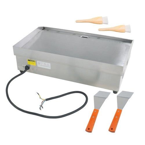 30 Inch Commercial Electric Griddle 3000W Countertop Flat Top Grill 122℉-572℉