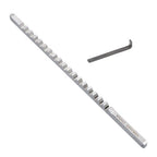 1/8" A Style 1/8" x 5" HSS Standard Keyway Broach With Shim LOC 13/64-1-1/8" New